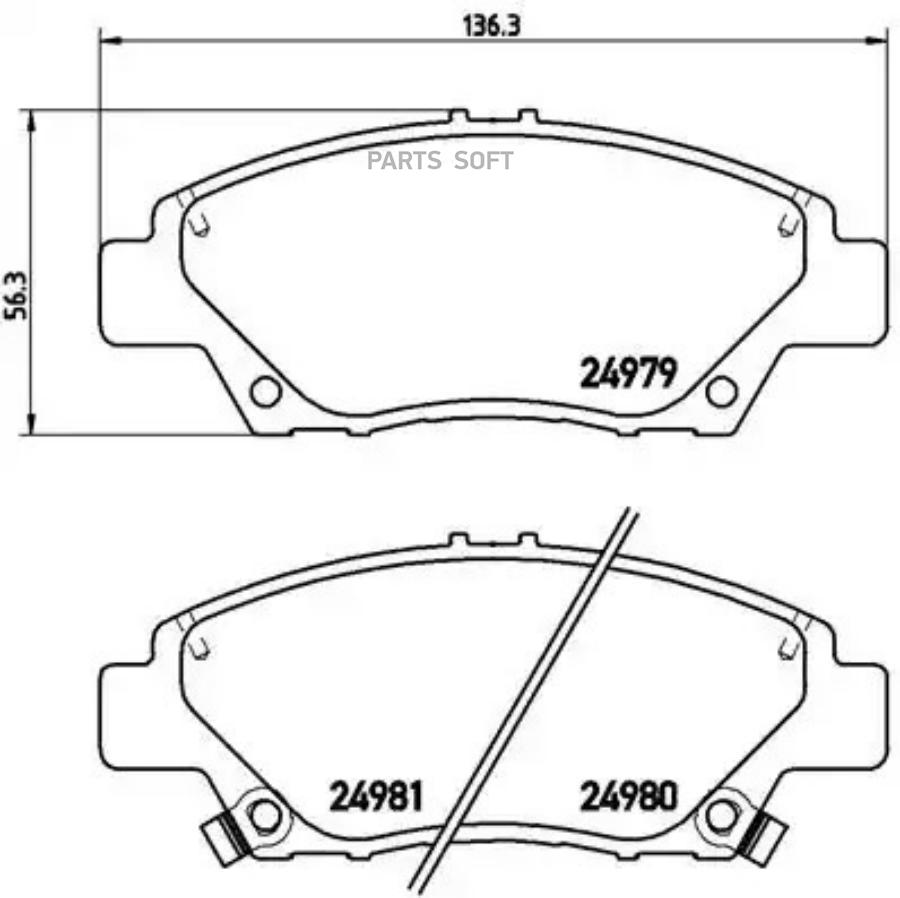 

Колодки торм.пер. HONDA CR-Z/INSIGHT/JAZZ 1.2-1.5 08-> BREMBO