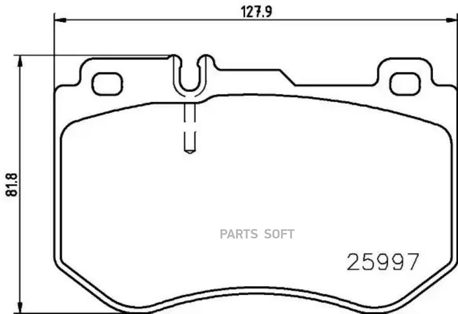 

Колодки торм.пер. MERCEDES C-Class (W205/S205) 14-> BREMBO