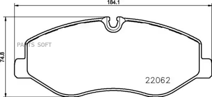 

Колодки торм.пер. MB V-Class (W447) 2.1 14-> BREMBO