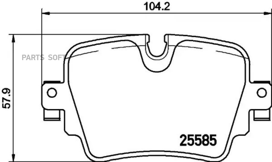 

Тормозные колодки brembo задние P36032