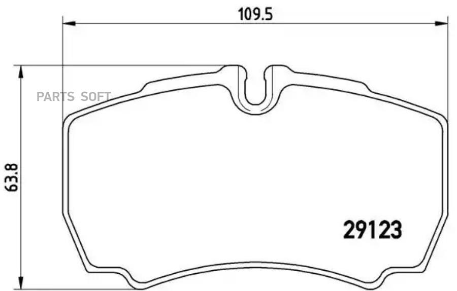 

Колодки торм.зад. FORD Transit 2.2-3.2 06-14 BREMBO