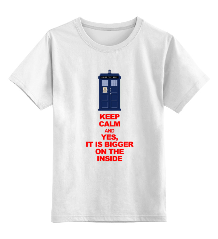 

Футболка детская Printio Keep calm цв. белый р. 152, Keep calm