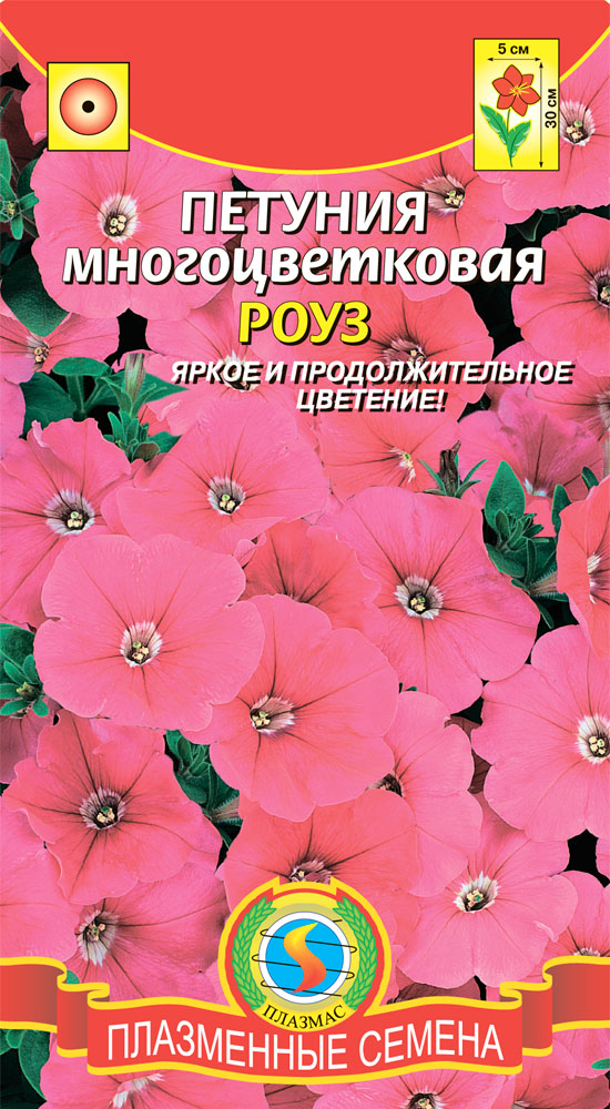 

Петуния "Плазмас" Роуз многоцветковая 0,05г
