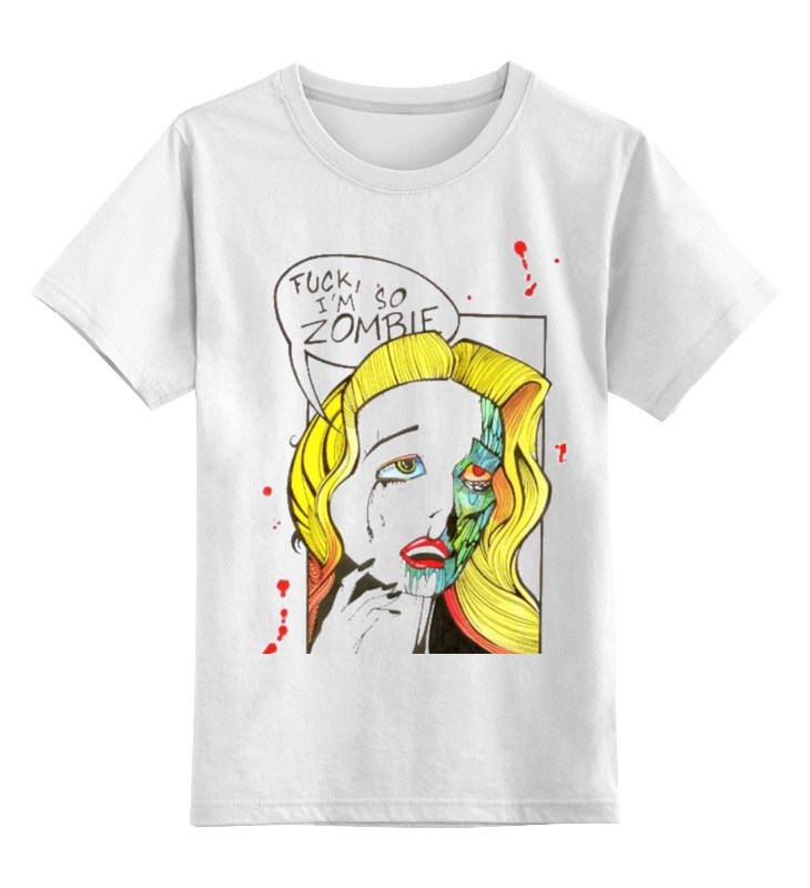 

Футболка детская Printio Cartoon zombie цв. белый р. 152, Cartoon zombie