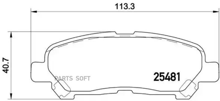 

Колодки торм.зад. TOYOTA Highlander 2.7/3.5 07-> BREMBO