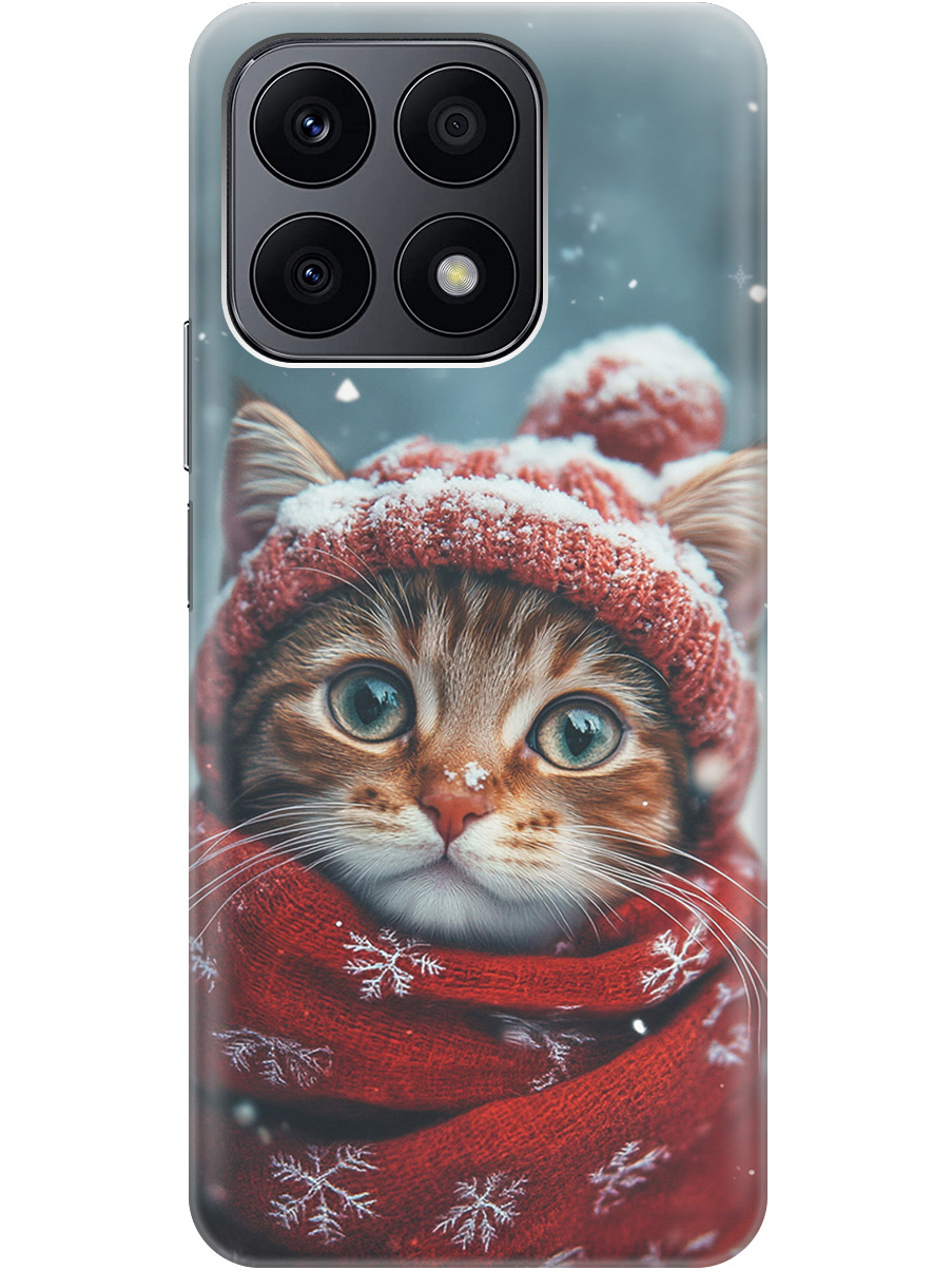 

Силиконовый чехол на Honor X8a с принтом "Котик и снегопад", Прозрачный;белый;желтый;красный;синий, 768741612
