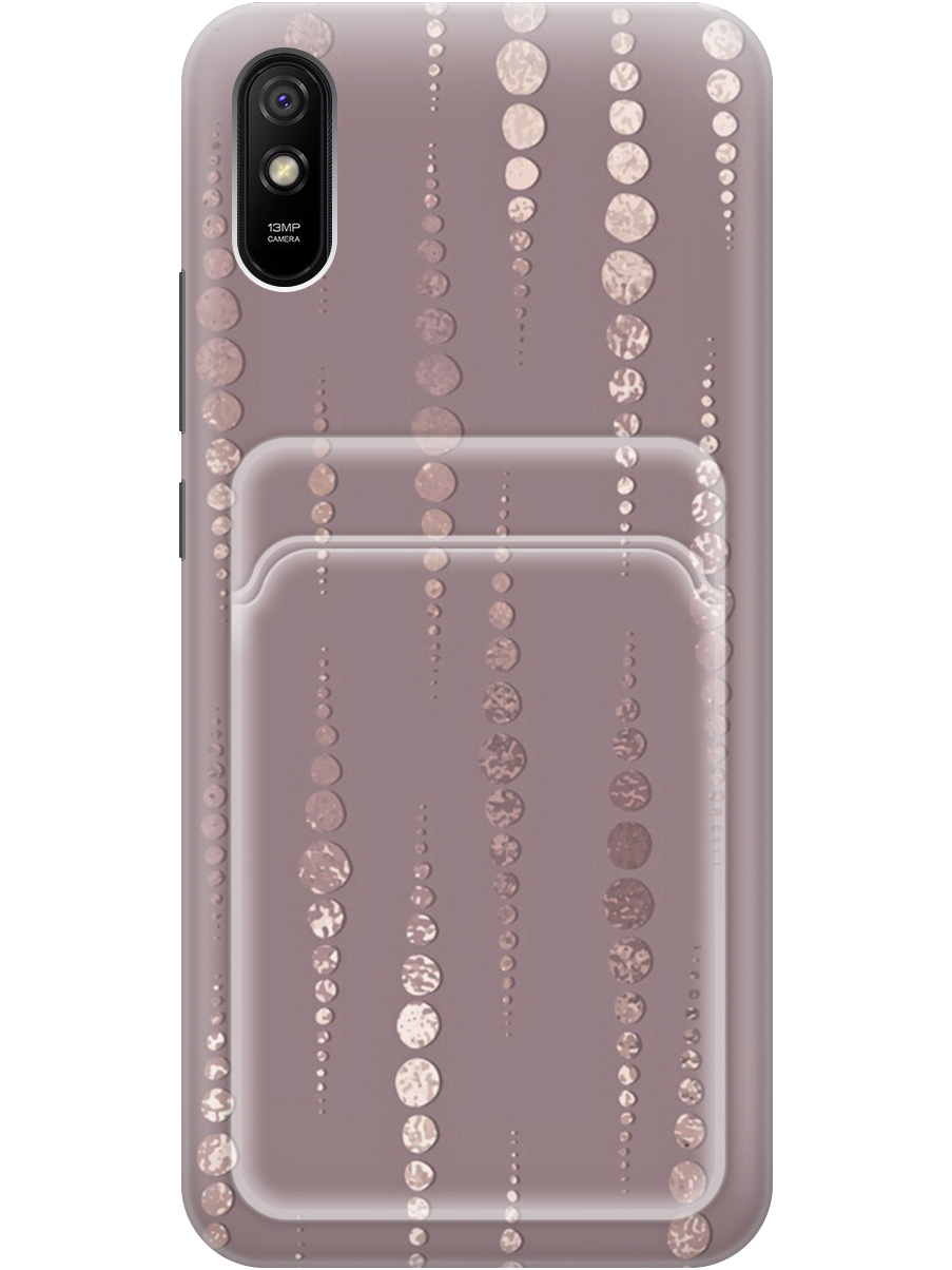 

Силиконовый чехол на Xiaomi Redmi 9A с рисунком "Монеты в розовых песках", 20012020