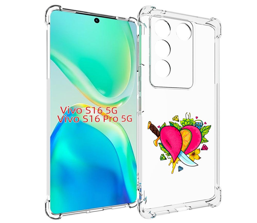 

Чехол MyPads Фруктовое сердце для Vivo S16 5G / S16 Pro 5G / V27 / V27 Pro, Tocco