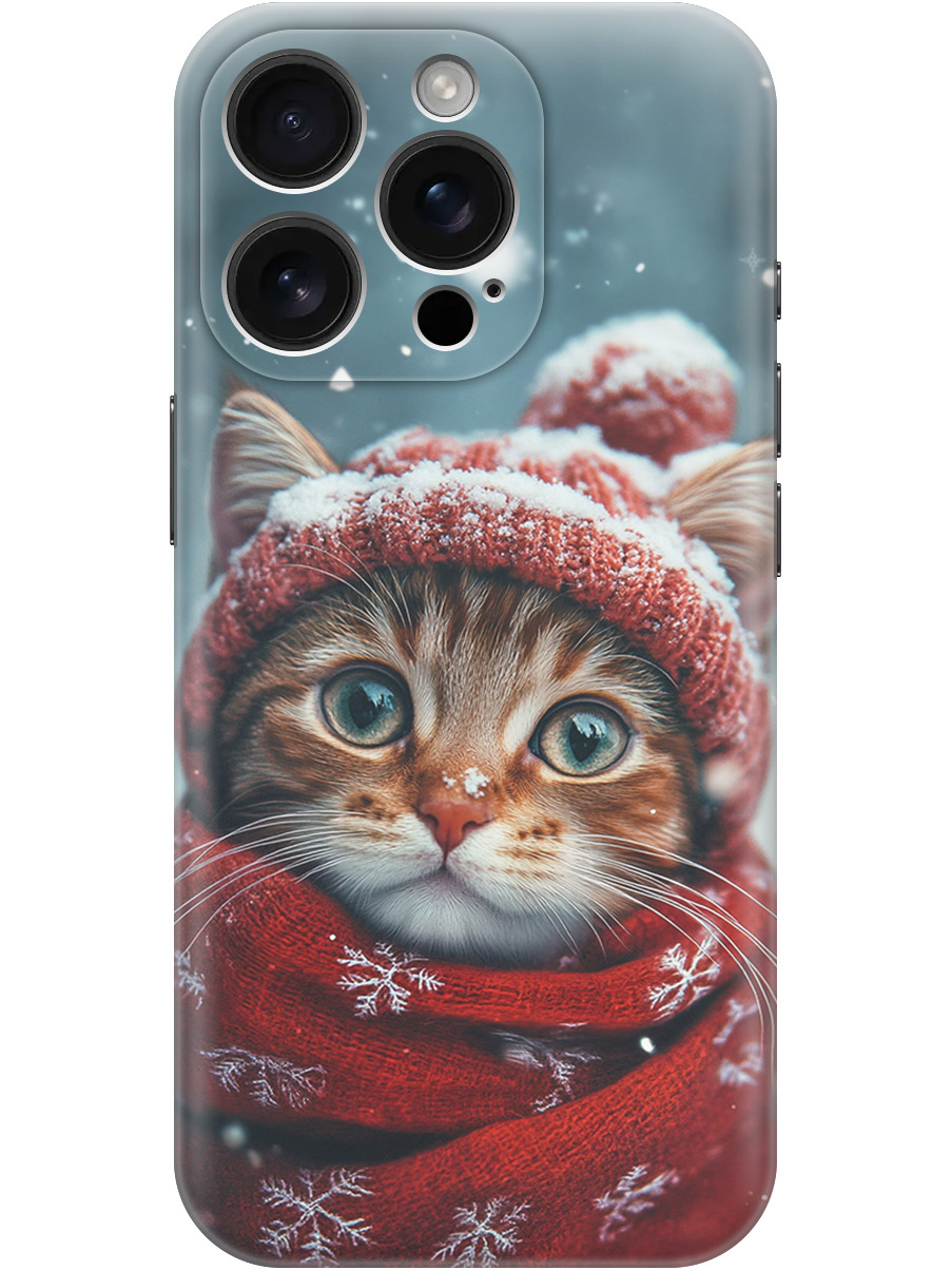 

Силиконовый чехол на Apple iPhone 16 Pro с принтом "Котик и снегопад", Прозрачный;белый;желтый;красный;синий, 785197712