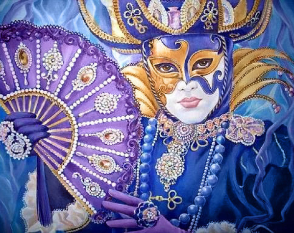 фото Алмазная мозаика гранни венецианский фестиваль полная выкладка, 38х48 см квадратные стразы