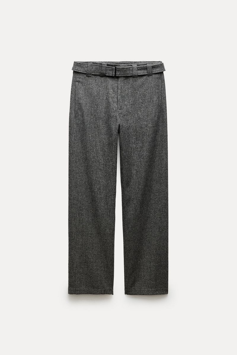 

Брюки женские ZARA 02298565 серые L, Серый, 02298565