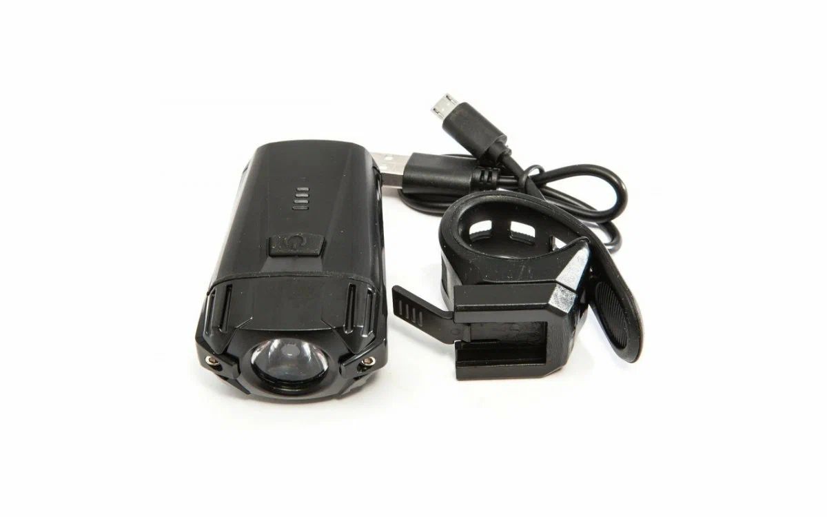 

Фара передняя FP-277 JY-7028 1 диод с аккумулятором и зарядкой USB, Черный, FP-277 JY-7028