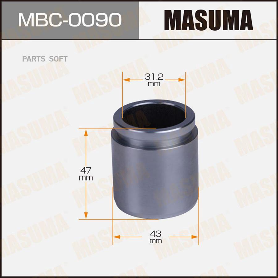 MASUMA MBC0090 Поршень тормозного суппорта d-43 P434701 rear 1шт 1003₽