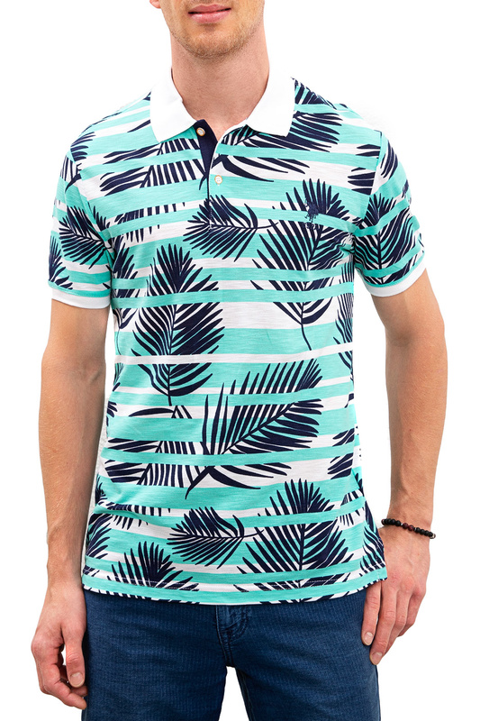 

Футболка-поло мужская G081SZ0110PRAT U.S. POLO Assn. голубая M, G081SZ0110PRAT