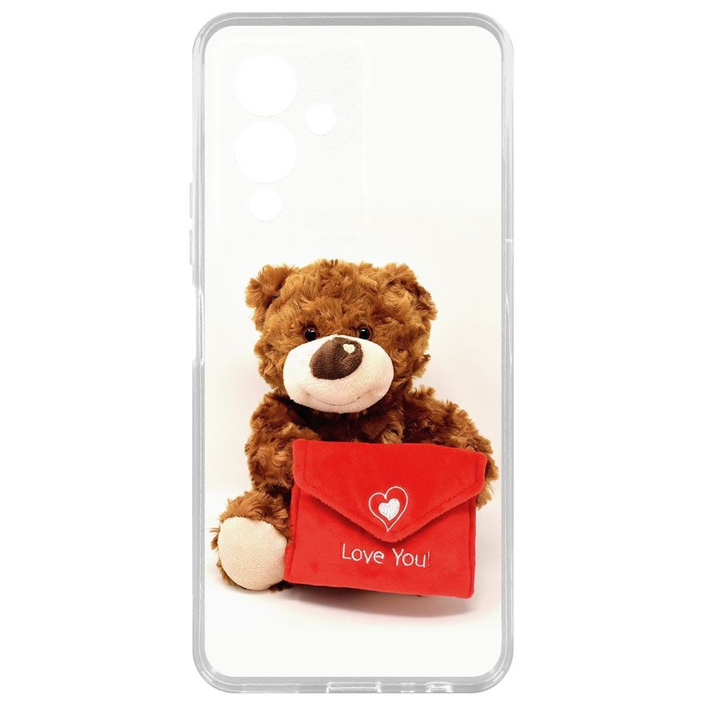 

Чехол-накладка Кейс Медвежонок тебя любит для Infinix Note 12 Pro 5G, Прозрачный