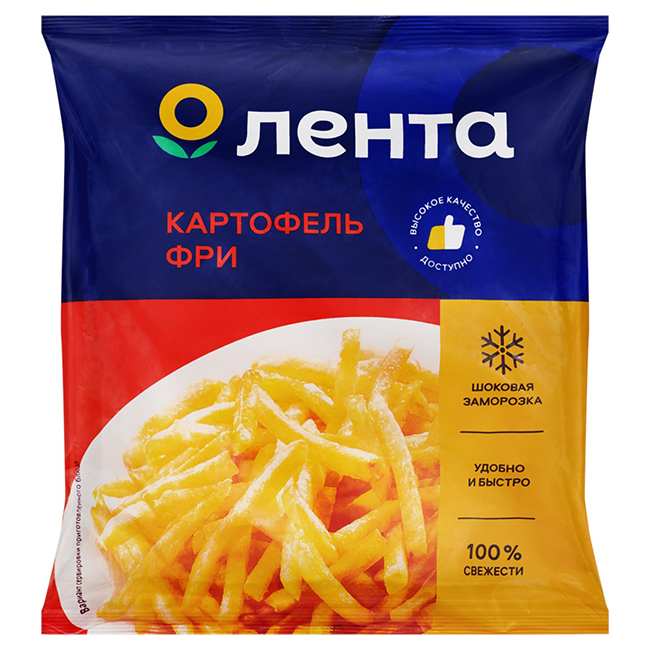 Картофель Лента фри резаный замороженный 400 г 158₽