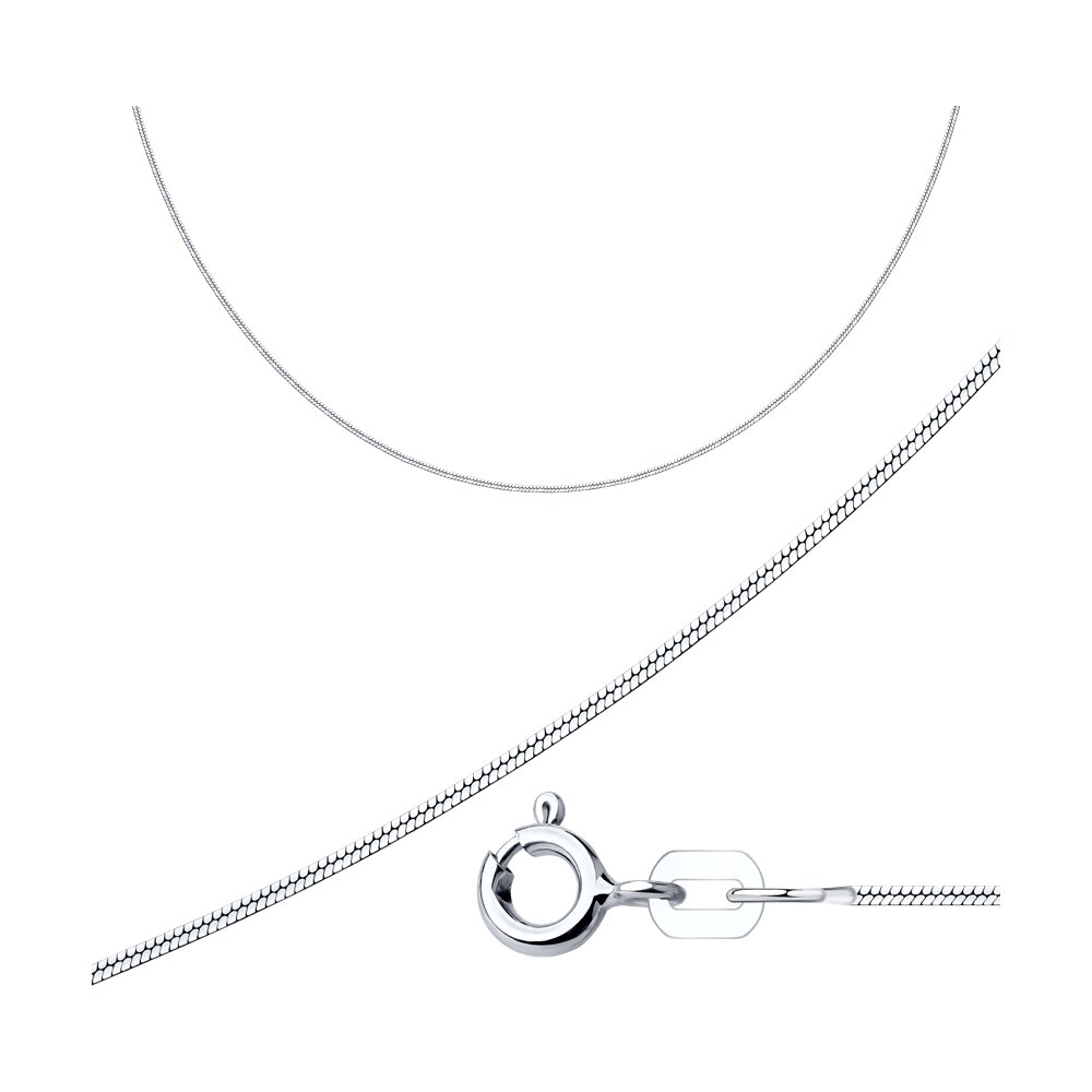 

Цепочка из серебра 45 см SOKOLOV 94074429, 94074429