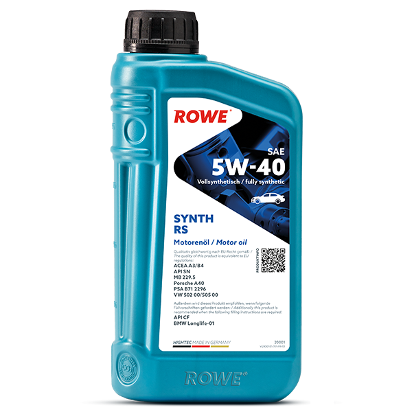 фото Моторное масло rowe hightec synt rs sae 5w-40 1л