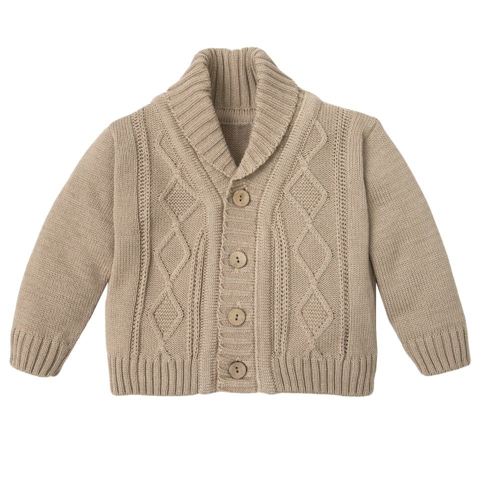 

Кофта детская Amarobaby Pure Love Strong, вязаная, бежевый, размер 80, AB-OD20-PLS12