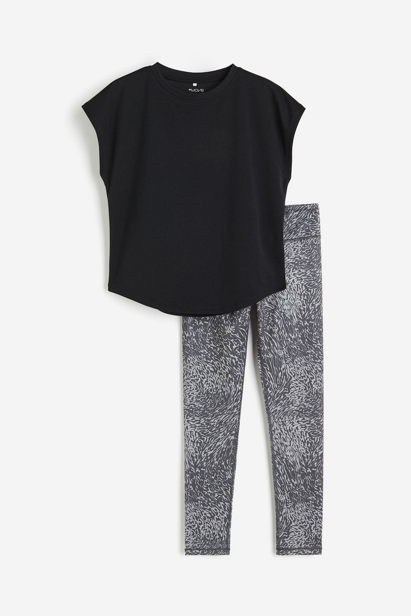 

Костюм повседневный детский H&M 1058368, черный; серый, 110, 1058368