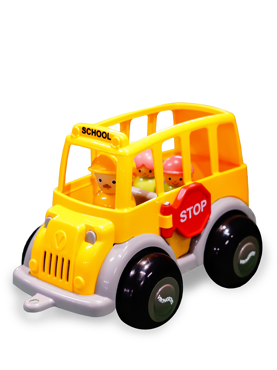 фото Набор школьный автобус viking toys midi с фигурками, 1236