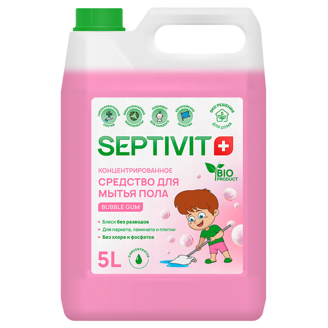 

Средство для пола Bubble Gum Septivit Premium 5л