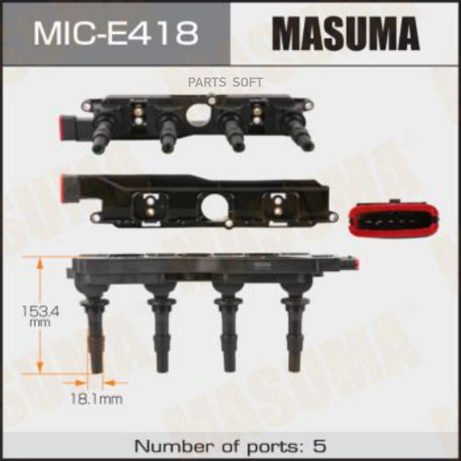 

Катушка Зажигания Opel Astra-H, Corsa-C / Z18xe Masuma арт. MICE418