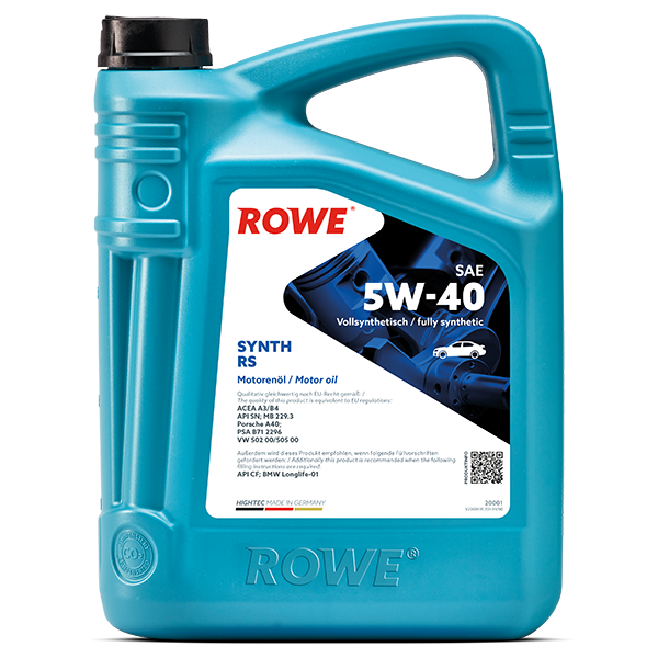 Моторное масло RoWe Hightec Synt RS 5W40 5л