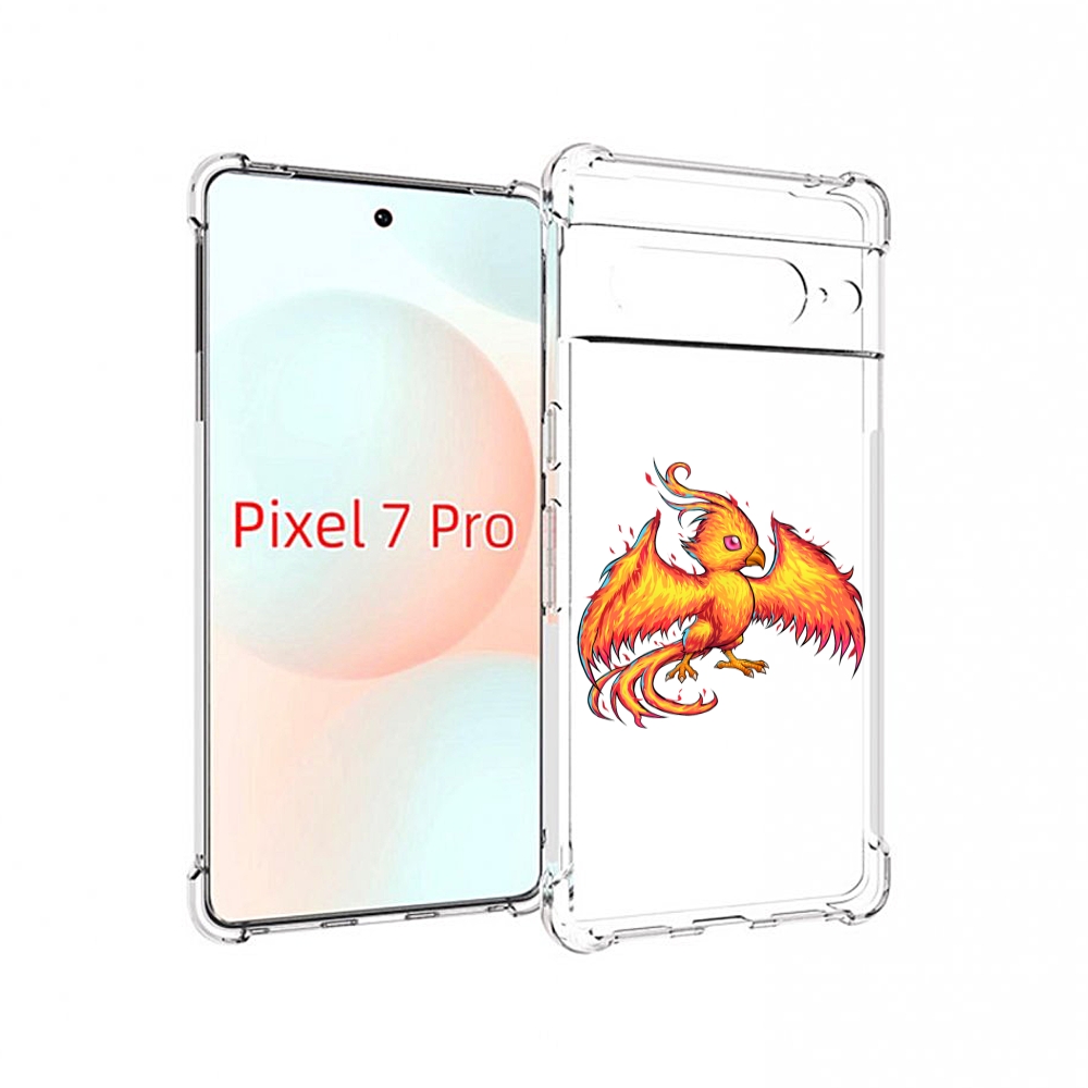 

Чехол Mypads Огненная-Птичка Для Google Pixel 7 Pro, Прозрачный, Tocco