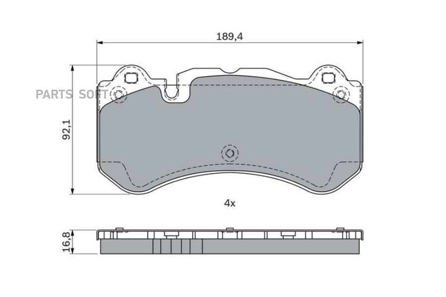 

К-Т Дисков. Тормоз. Колодок Bosch 0986494970