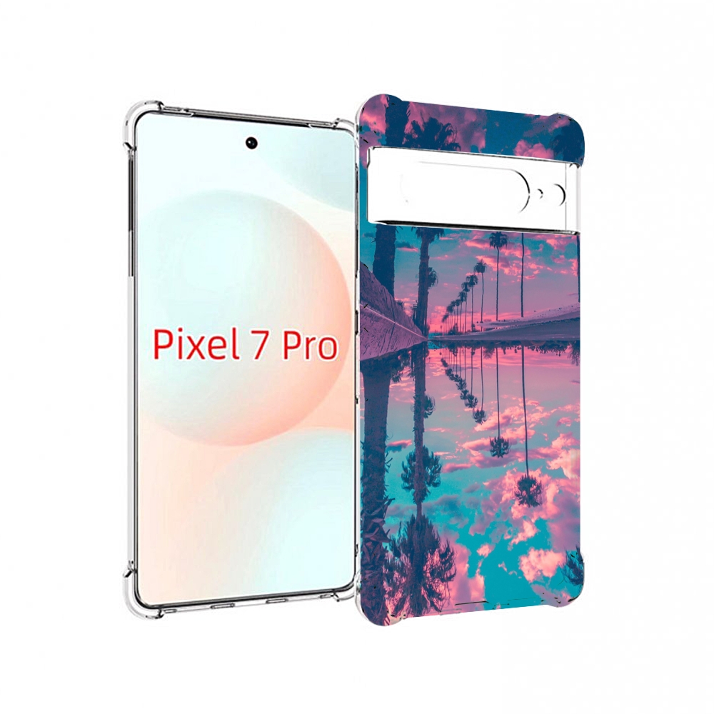 

Чехол Mypads Отражение-Пальм Для Google Pixel 7 Pro, Прозрачный, Tocco