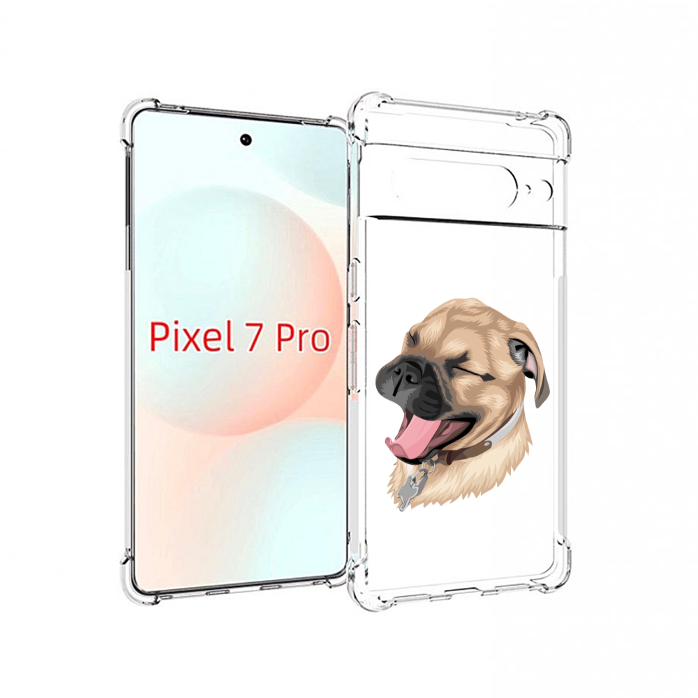 

Чехол Mypads Очень-Довольная-Собака Для Google Pixel 7 Pro, Прозрачный, Tocco