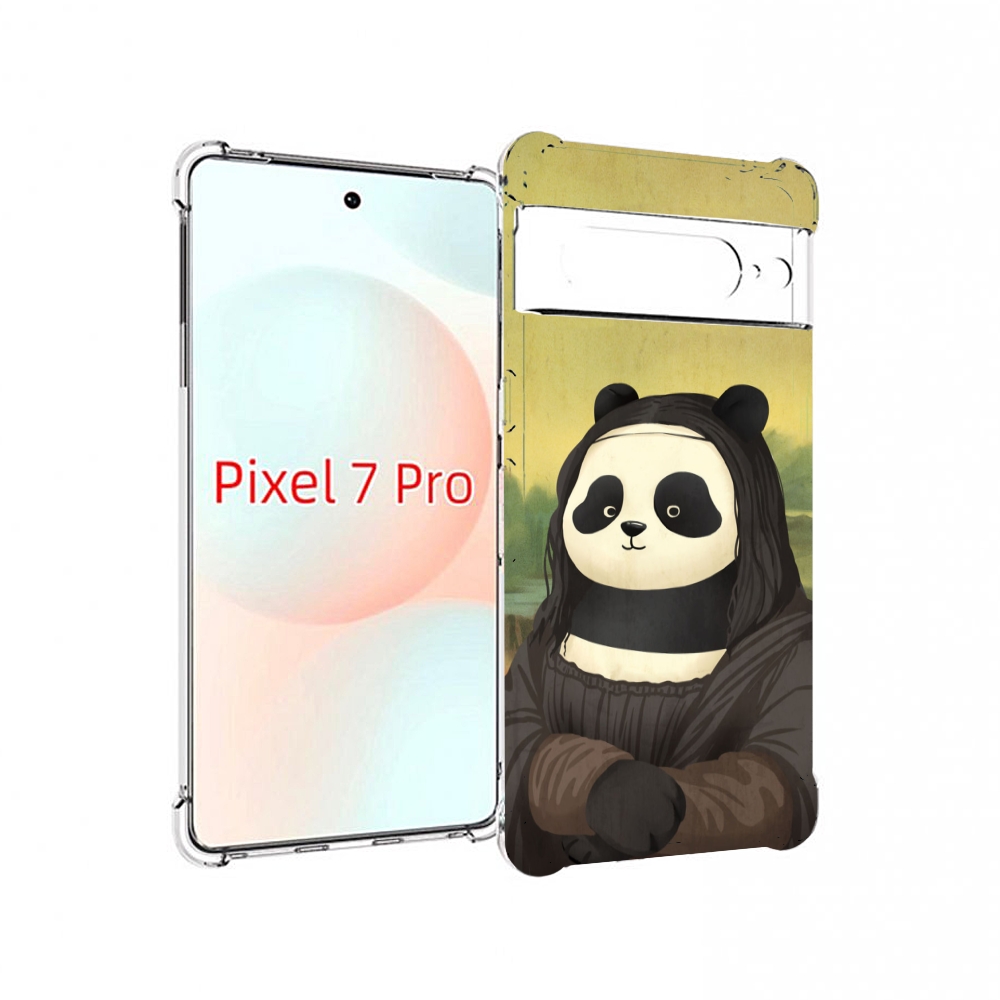 

Чехол Mypads Панда Монализа Для Google Pixel 7 Pro, Прозрачный, Tocco