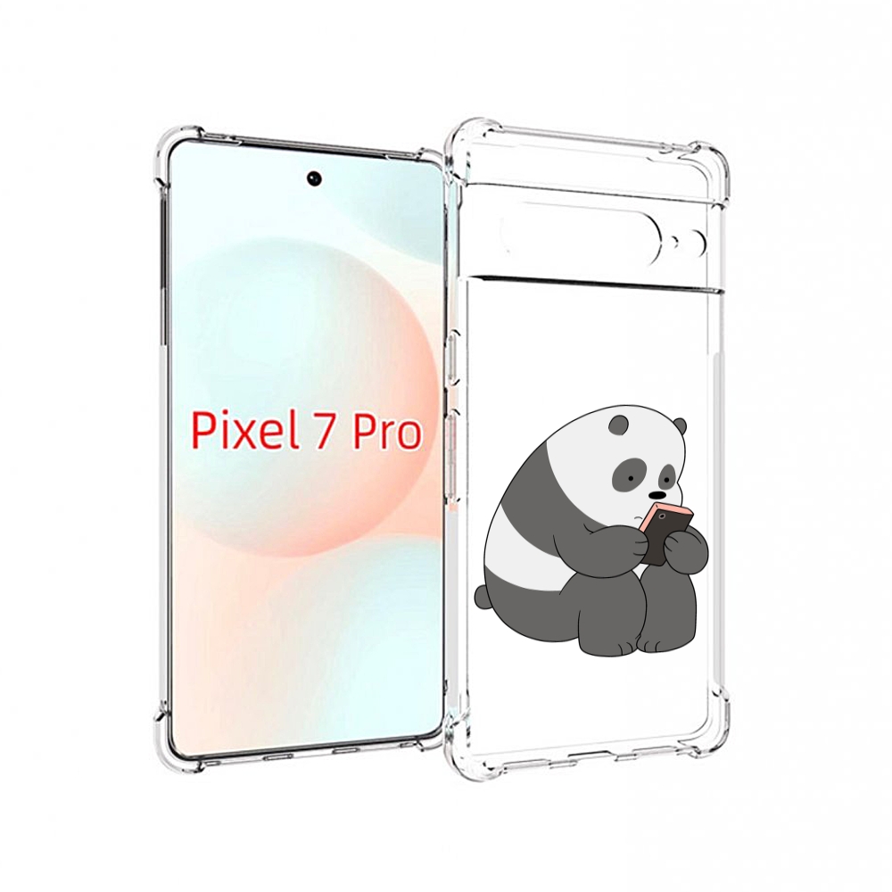

Чехол Mypads Панда-В-Телефоне Для Google Pixel 7 Pro, Прозрачный, Tocco