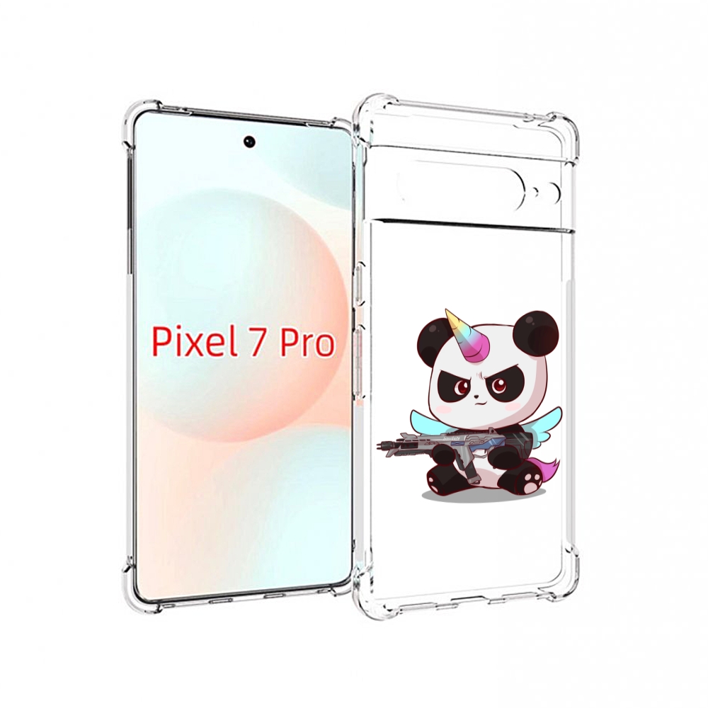 

Чехол Mypads Панда-Единорог Детский Для Google Pixel 7 Pro, Прозрачный, Tocco