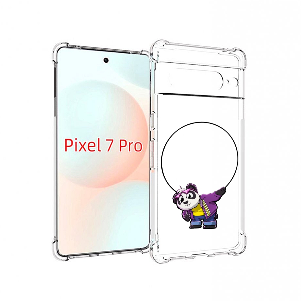 

Чехол Mypads Панда-С-Обручем Для Google Pixel 7 Pro, Прозрачный, Tocco