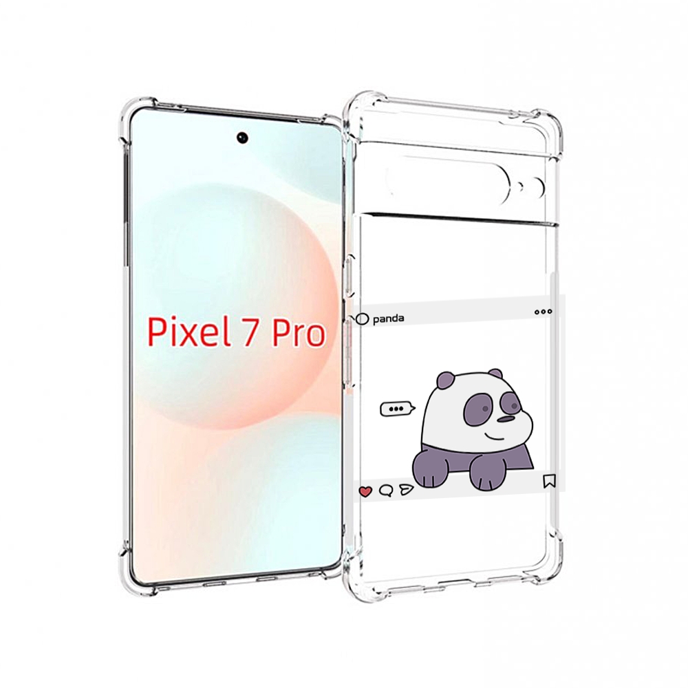 

Чехол Mypads Пандочка-Фотка Для Google Pixel 7 Pro, Прозрачный, Tocco