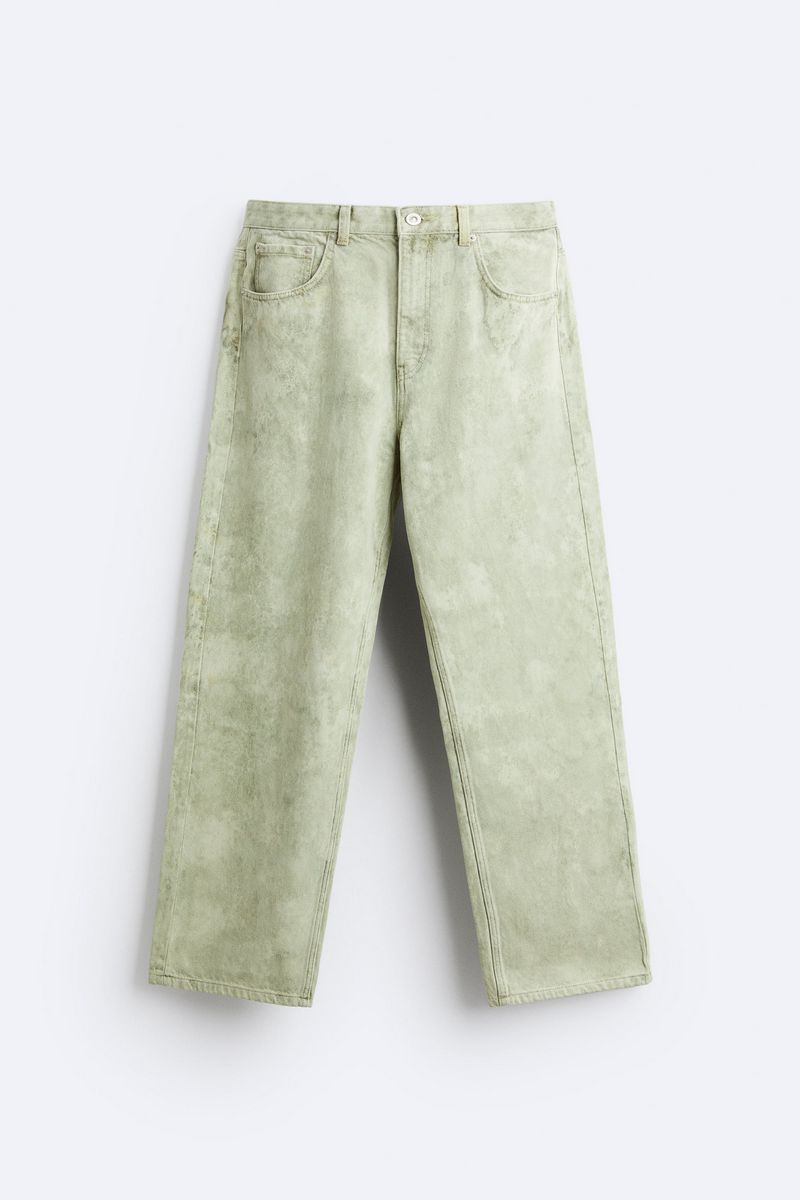 

Джинсы мужские ZARA 09123401 зеленые 36 EU, Зеленый, 09123401