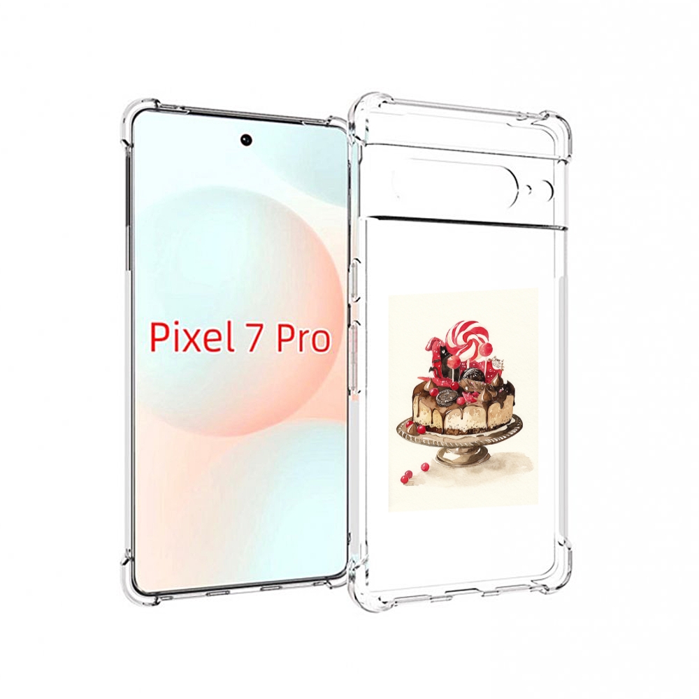 

Чехол Mypads Вкусный Торт Для Google Pixel 7 Pro, Прозрачный, Tocco