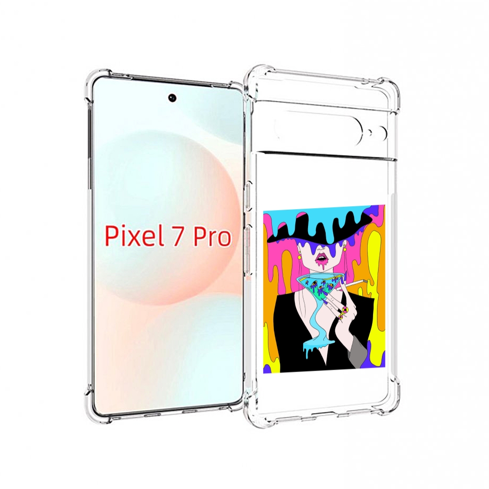 

Чехол Mypads Плавленая Девушка Акварель Женский Для Google Pixel 7 Pro, Прозрачный, Tocco