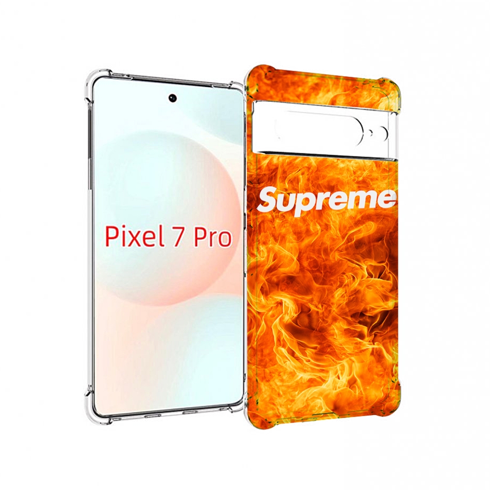 

Чехол Mypads Пламя-Пламенное Суприм Для Google Pixel 7 Pro, Прозрачный, Tocco