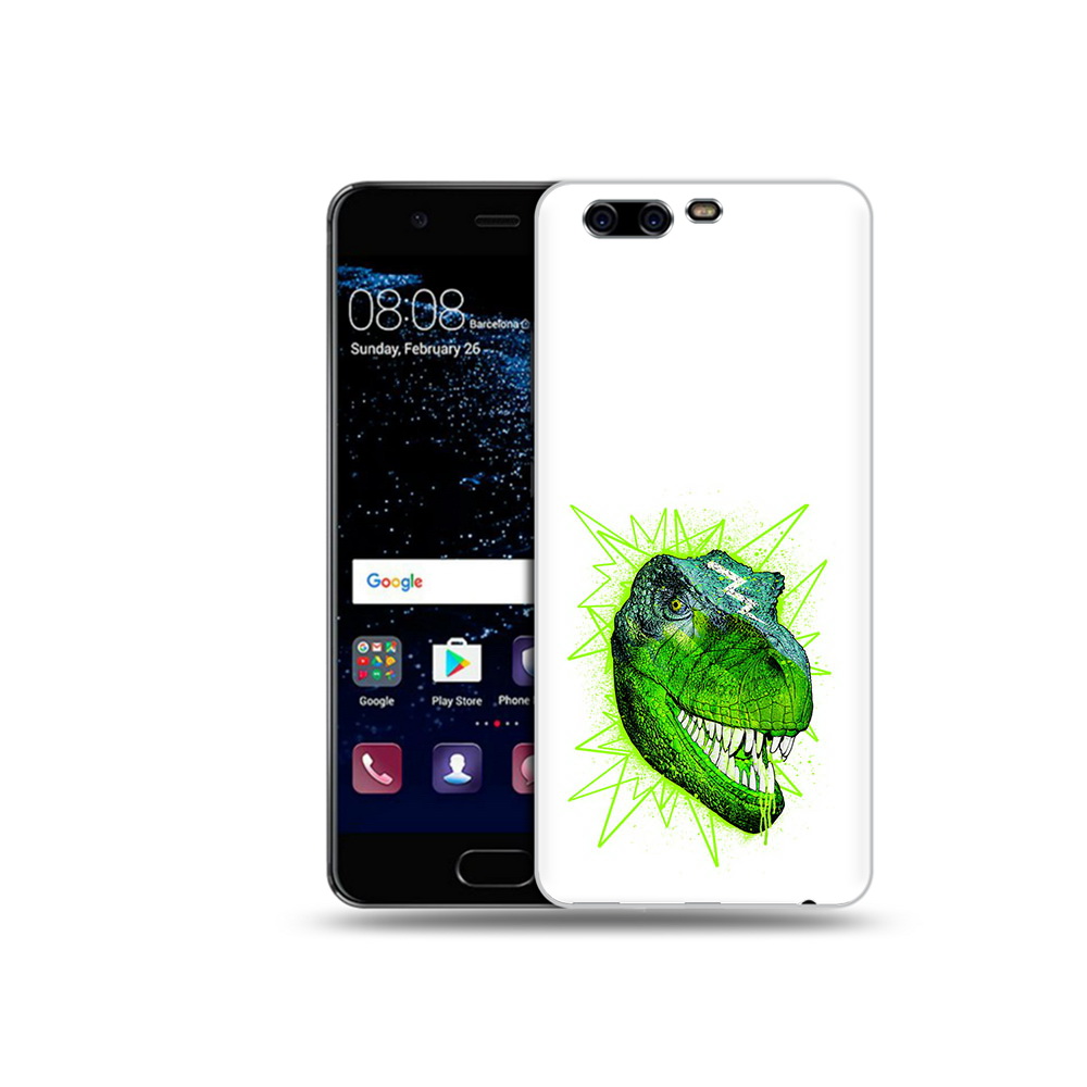 

Чехол MyPads Tocco для Huawei P10 зеленый динозавр (PT60870.50.358), Прозрачный, Tocco
