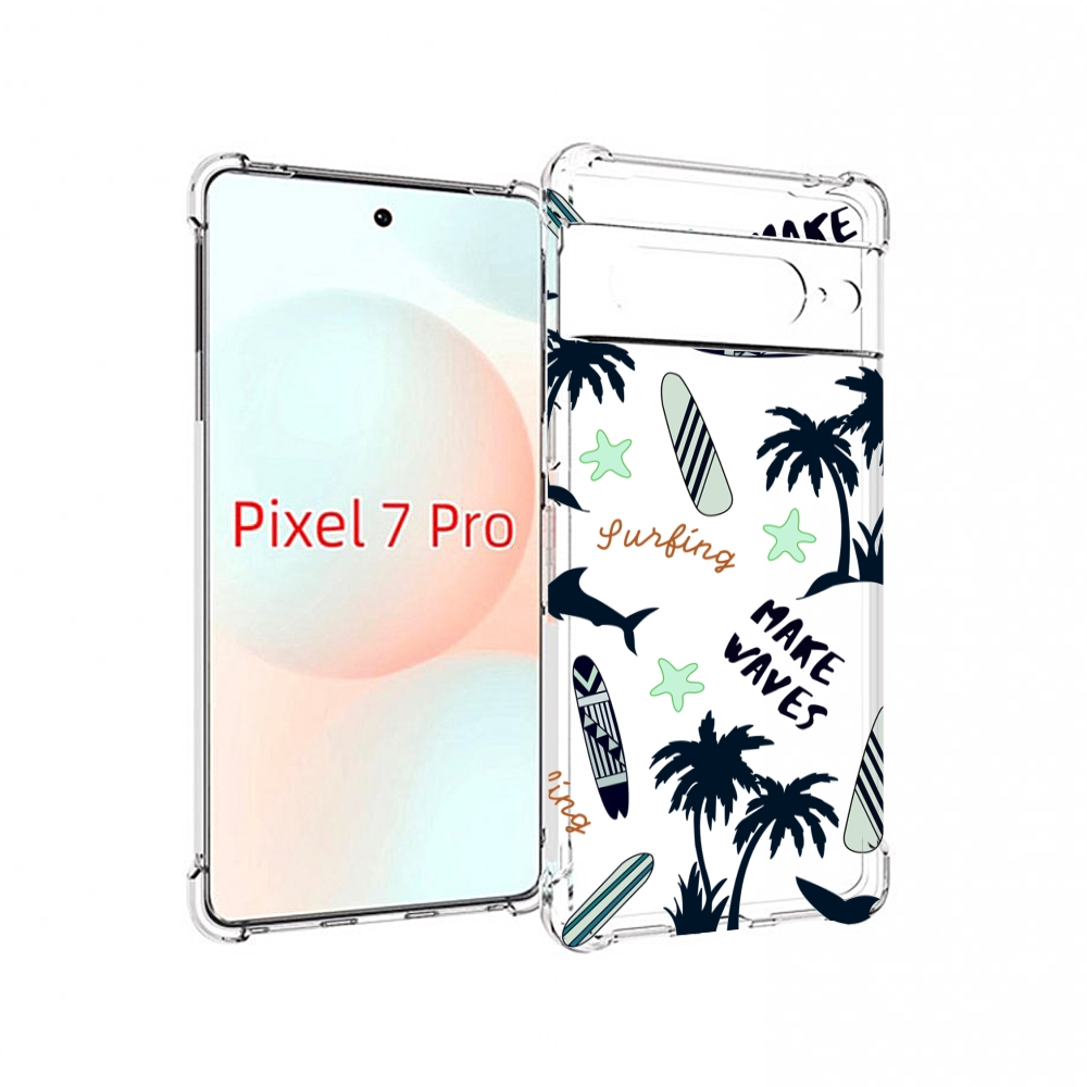 

Чехол Mypads Пляжная-Тематика Для Google Pixel 7 Pro, Прозрачный, Tocco