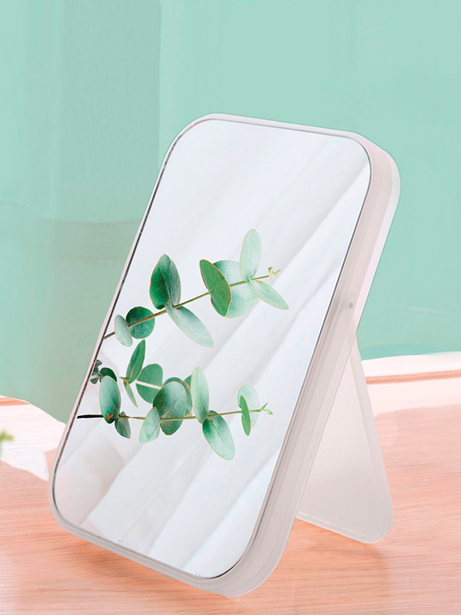 Зеркало настольное для макияжа, бренд Pur purpose, ледяной белый Frost