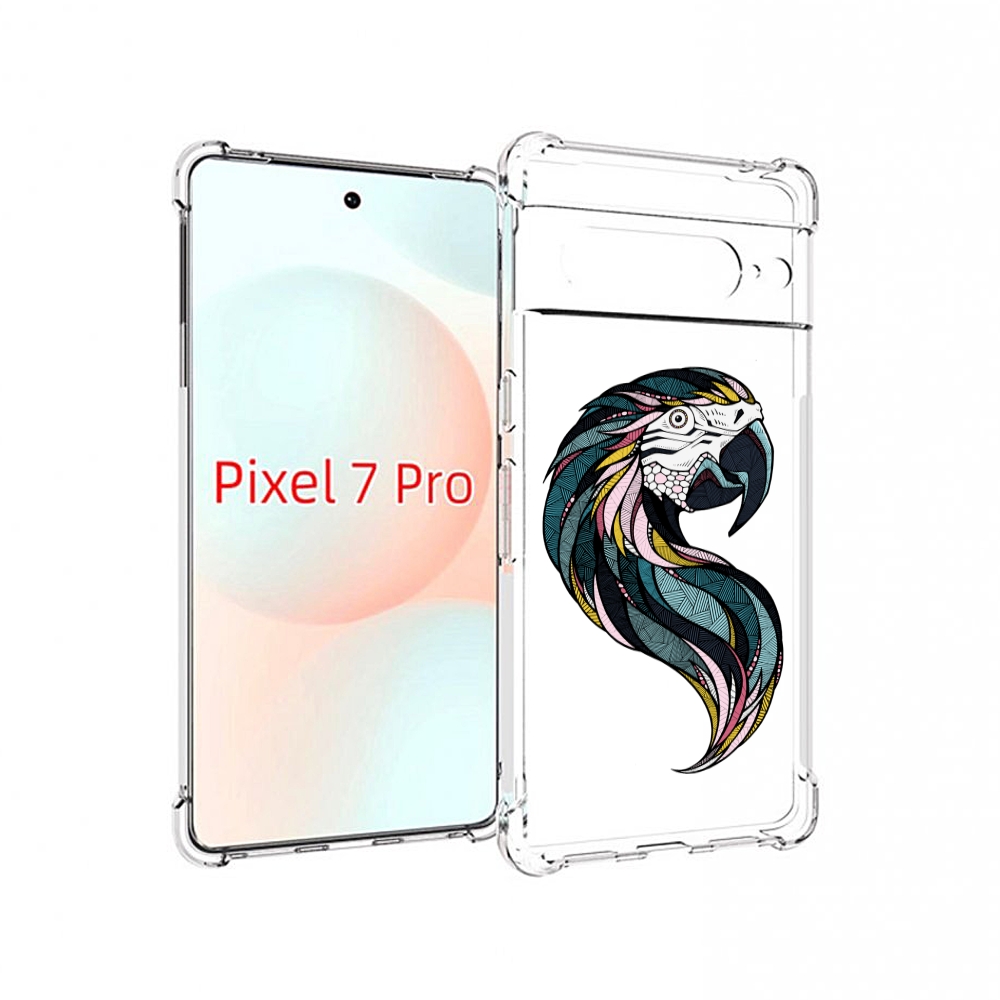 

Чехол Mypads Полупопугай Для Google Pixel 7 Pro, Прозрачный, Tocco