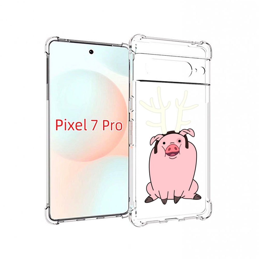 

Чехол Mypads Поросенок-С-Рогами Для Google Pixel 7 Pro, Прозрачный, Tocco