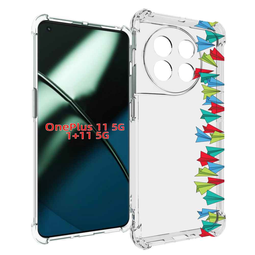 

Чехол MyPads самолетики из листочков для OnePlus 11, Прозрачный, Tocco