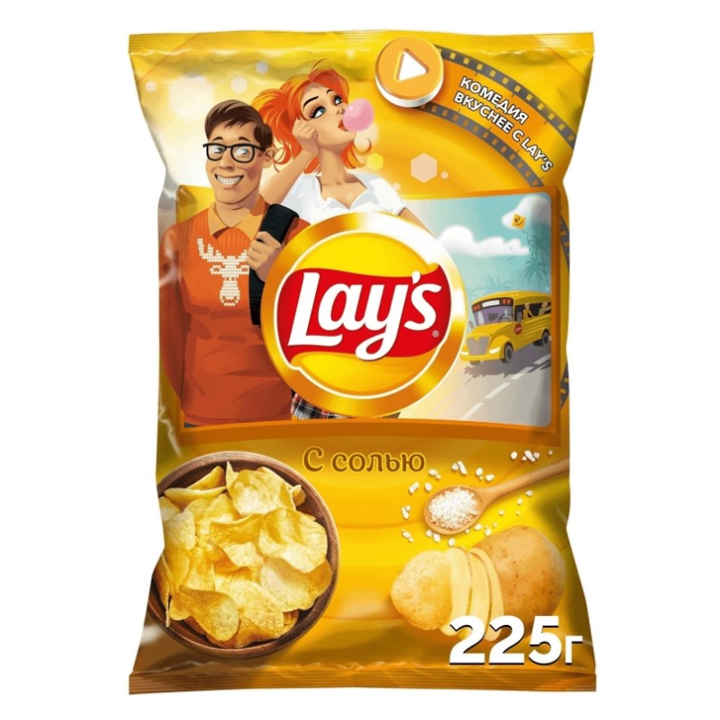 

Чипсы Lay's картофельные, с солью, 14x225 г