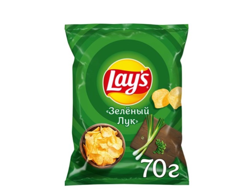 

Чипсы Lay's картофельные, со вкусом молодого зеленого лука, 25x70 г