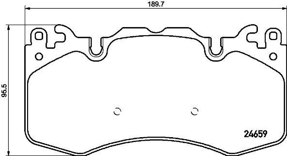 

Колодки торм.пер. LAND ROVER Range Rover Sport 3.0 TD, 5.0 V8 BREMBO